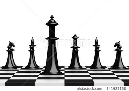3D chess - leadership/ teamwork concept 3D chess - leadership/ teamwork concept 141923168