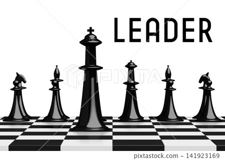 3D chess - leadership concept 3D chess - leadership concept 141923169