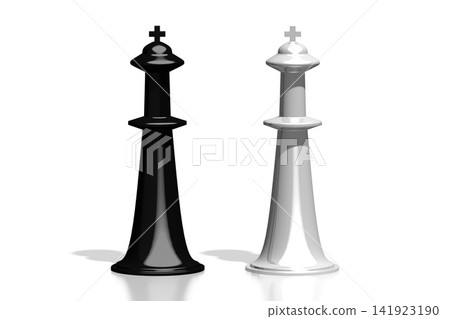 3D chess illustration - kings 3D chess illustration - kings 141923190