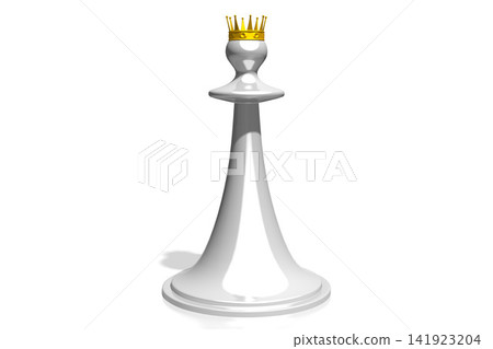 3D chess illustration - king 3D chess illustration - king 141923204