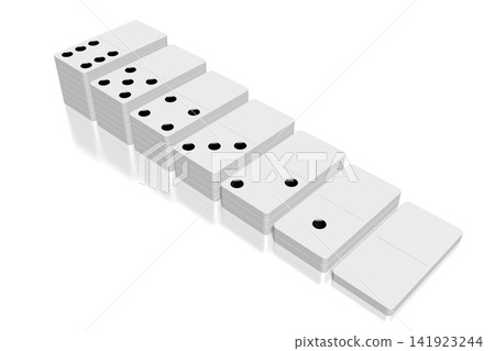 3D white dominoes 3D white dominoes 141923244