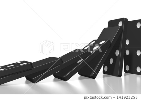 3D black dominoes 3D black dominoes 141923253