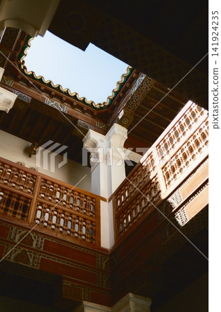 Historic Interior With Ornate Islamic Architecture Historic Interior With Ornate Islamic Architecture 141924235