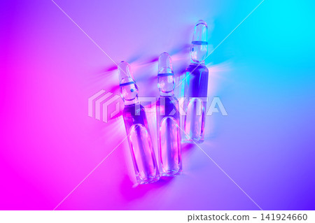 Weight loss innovation concept with medicine ampoules Weight loss innovation concept with medicine ampoules 141924660