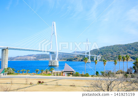 Oshima Bridge in winter, Saikai City, Nagasaki Prefecture 141925159