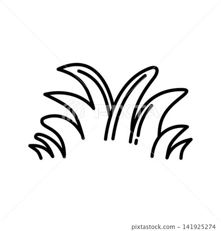 grass bush icon outline outdoor foliage grass bush icon outline outdoor foliage 141925274