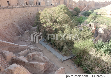 Bezeklik Caves, one of the famous sites in Turpan on the Chinese Silk Road. Bezeklik Caves, one of the famous sites in Turpan on the Chinese Silk Road. 141925659