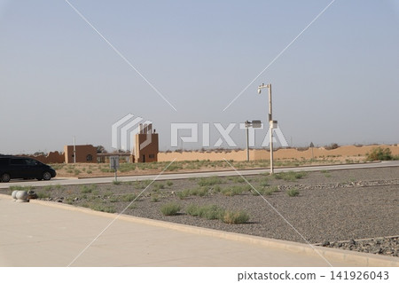 Gaochang Ancient City, one of the famous landmarks of Turpan on the Chinese Silk Road. Gaochang Ancient City, one of the famous landmarks of Turpan on the Chinese Silk Road. 141926043