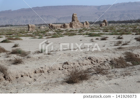 Gaochang Ancient City, one of the famous landmarks of Turpan on the Chinese Silk Road. Gaochang Ancient City, one of the famous landmarks of Turpan on the Chinese Silk Road. 141926073