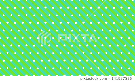 A pop art background with diagonal stripes and white stars in mint green. A pop art background with diagonal stripes and white stars in mint green. 141927556