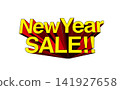 Three-dimensional English letter logos and titles/headline illustrations for Black Friday and various seasonal sales. 141927658