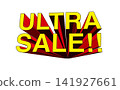 Three-dimensional English letter logos and titles/headline illustrations for Black Friday and various seasonal sales. 141927661