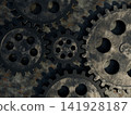 Image of an old gear - 3D illustration 141928187