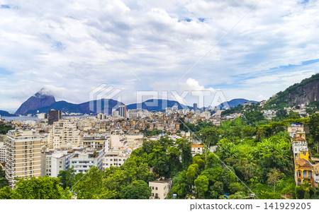 Rio de Janeiro Brazil City Buildings Cityscape and Mountain Panorama. Rio de Janeiro Brazil City Buildings Cityscape and Mountain Panorama. 141929205