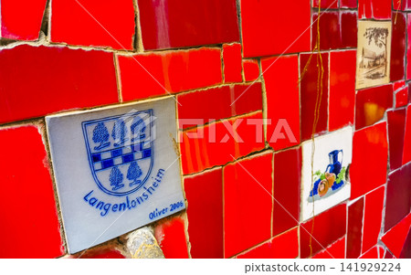 Escadaria Selaron stairs staircase Germany mosaic tiles Rio de Janeiro Brazil. Escadaria Selaron stairs staircase Germany mosaic tiles Rio de Janeiro Brazil. 141929224