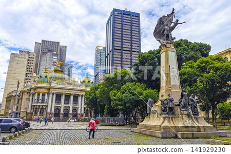 Rio de Janeiro Brazil City Centro Downtown Street Cityscape Skyline. Rio de Janeiro Brazil City Centro Downtown Street Cityscape Skyline. 141929230