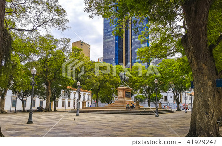 Rio de Janeiro Brazil City Centro Downtown Street Cityscape Skyline. Rio de Janeiro Brazil City Centro Downtown Street Cityscape Skyline. 141929242