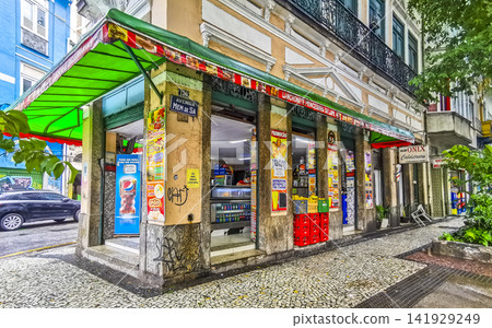 Rio de Janeiro Brazil Santa Teresa City Downtown Street and Cityscape. 141929249