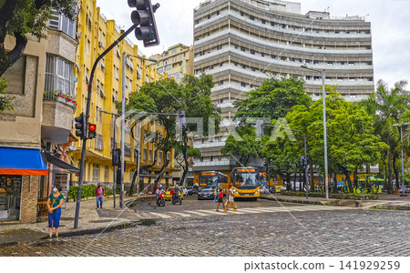 Rio de Janeiro Brazil Santa Teresa City Downtown Street and Cityscape. Rio de Janeiro Brazil Santa Teresa City Downtown Street and Cityscape. 141929259