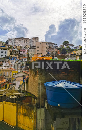 Rio de Janeiro Brazil City Buildings Cityscape and Mountain Panorama. Rio de Janeiro Brazil City Buildings Cityscape and Mountain Panorama. 141929269