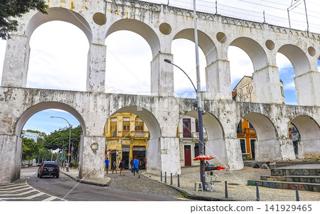 Rio de Janeiro Brazil City Arcos da Lapa bridge arches. Rio de Janeiro Brazil City Arcos da Lapa bridge arches. 141929465