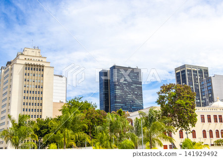 Rio de Janeiro Brazil City Downtown Cityscape and Skyline Panorama. Rio de Janeiro Brazil City Downtown Cityscape and Skyline Panorama. 141929492