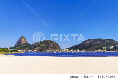 Sugarloaf mountain and Botafogo Beach panorama Rio de Janeiro Brazil. Sugarloaf mountain and Botafogo Beach panorama Rio de Janeiro Brazil. 141929565