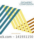 Geometric composition. Template for abstract posters, covers, and paintings. Interior design idea 141931150