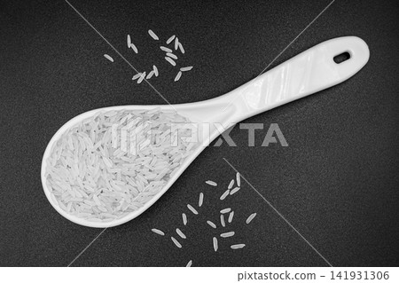 beautiful texture ripe of natural rice grain on background 141931306
