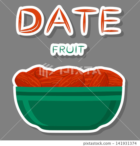 Illustration on theme different types of date fruit for healthy life Illustration on theme different types of date fruit for healthy life 141931374