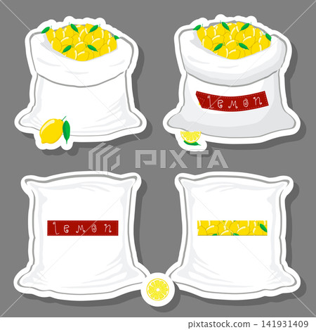 Sacks with natural food 141931409