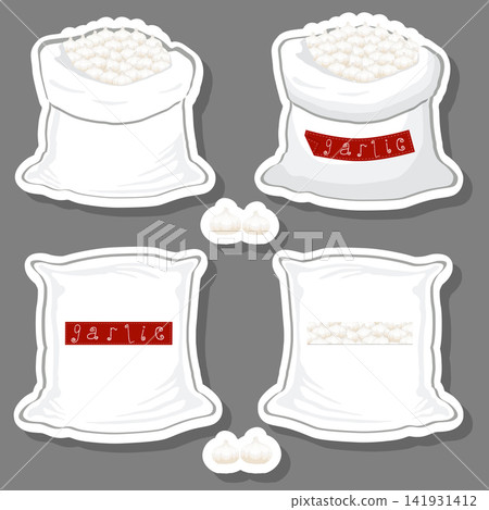 Sacks with natural food Sacks with natural food 141931412