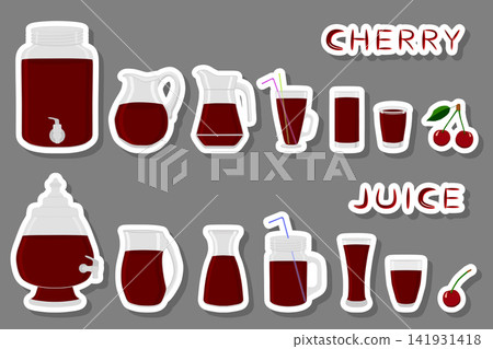 Illustration on theme big kit different types glassware Illustration on theme big kit different types glassware 141931418
