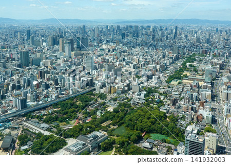 從阿倍野Harukas觀景台拍攝的360度全景（攝於2026年8月） 141932003