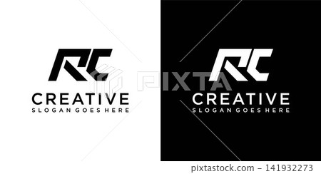 RC or CR initial letter logo design vector RC or CR initial letter logo design vector 141932273