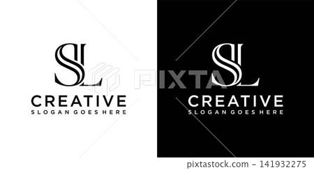 SL or LS initial letter logo design vector 141932275