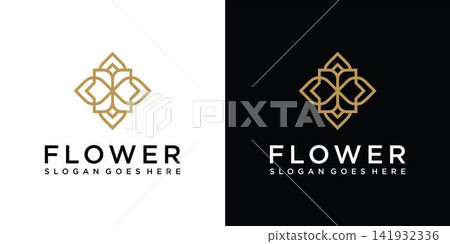Abstract Flower Logo Vector, Flower Logo, Flower Vector, Natural Flower Abstract Flower Logo Vector, Flower Logo, Flower Vector, Natural Flower 141932336