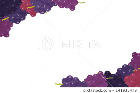 逼真的葡萄透明邊框 1_水平 逼真的葡萄透明邊框 1_水平 141933479