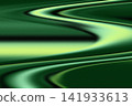 Abstract background: high-contrast metallic green with gradients, waves resembling the structure of silk, grainy texture 141933613