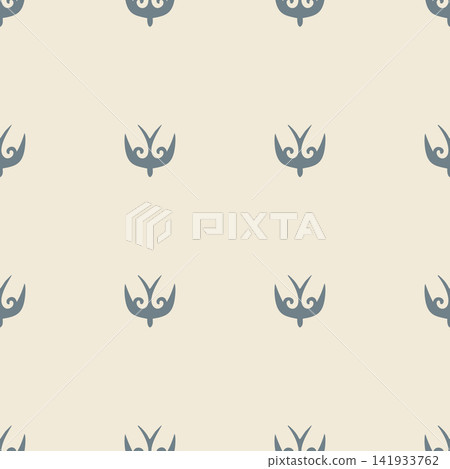 Small eastern swallow pattern for textiles stationery packaging scarves and delicate decorative surfaces 141933762