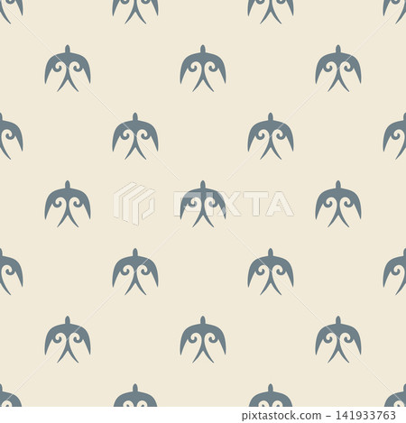 Repeating eastern swallow pattern for small scale textiles wallpaper stationery and decorative surfaces Repeating eastern swallow pattern for small scale textiles wallpaper stationery and decorative surfaces 141933763