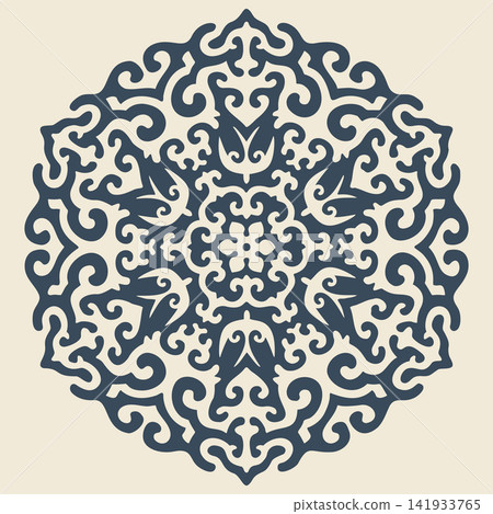 Eastern ornamental medallion pattern for wallpaper textiles rugs and elegant home decor Eastern ornamental medallion pattern for wallpaper textiles rugs and elegant home decor 141933765