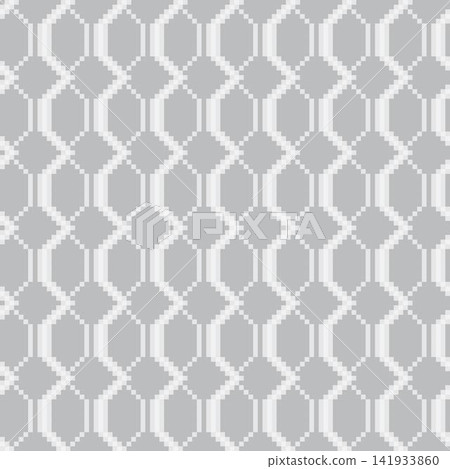 Grey Argyle Geometric Knitting Grid seamless pattern design 141933860