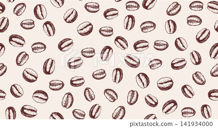 coffee, bean, vector 141934000