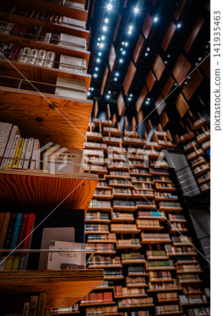 The bookshelf theater and the awe-inspiring gigantic bookshelves at the Kadokawa Musashino Museum The bookshelf theater and the awe-inspiring gigantic bookshelves at the Kadokawa Musashino Museum 141935463