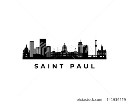 Vector Saint Paul skyline.  141936359