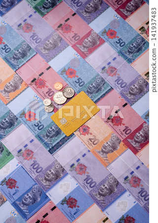 A credit card for contactless cashless payments via a terminal or online. A credit card A credit card for contactless cashless payments via a terminal or online. A credit card 141937483