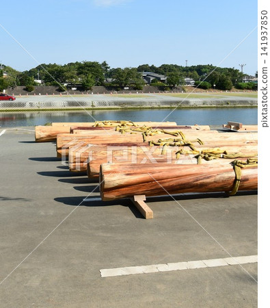 Timber hauling, river hauling, timber for official use Timber hauling, river hauling, timber for official use 141937850