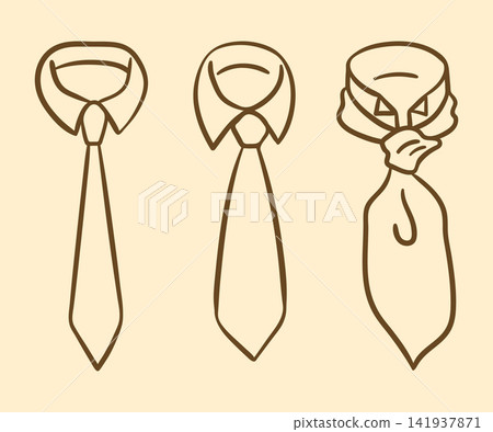 Men Ties Thin Line Set Hand Drawn Doodle Style. Vector illustration of Tie Men Ties Thin Line Set Hand Drawn Doodle Style. Vector illustration of Tie 141937871