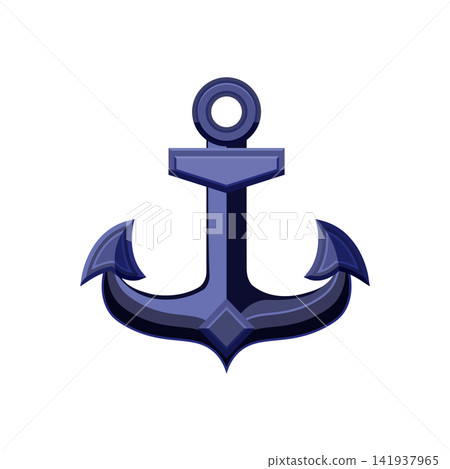 Metallic nautical anchor Metallic nautical anchor 141937965